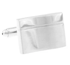 Silver Wave Design Cufflinks (V-CF-M70612S)