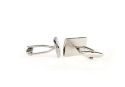 Silver Detail Rectangle Cufflinks (V-CF-M70787S) -Fashion Formal Wear Store V CF M70787S 2 89869.1535034823
