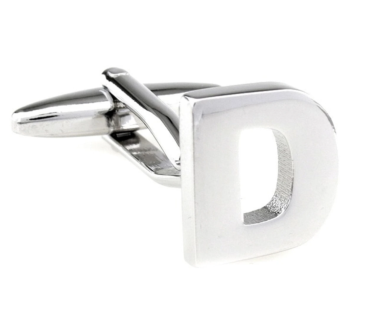 Personalized Initial Cufflinks Letter D (V-CF-M7658S-LT-D) 3 Personalized Initial Cufflinks Letter D (V-CF-M7658S-LT-D)