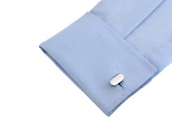 Silver Oval Cufflinks (V-CF56154) 9 Silver Oval Cufflinks (V-CF56154) -Fashion Formal Wear Store V CF56154 4 07544.1535034839