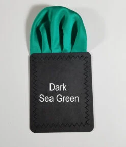 Dark Sea Green Satin Pre-Folded Pocket Square Insert -Fashion Formal Wear Store VA PPO 002 color 74041.1652843828