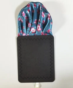 Blue With Pink Flowers Pre-Folded Pocket Square Insert -Fashion Formal Wear Store VA PPO 003 . 49746.1672781052