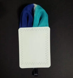100% Silk Pre-Folded Pocket Square Insert - Teal And Royal -Fashion Formal Wear Store VA PSI 0951F 2 47660.1646760172