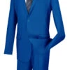 Vinci 2-Button French Blue Classic Suit - Slim Fit -Fashion Formal Wear Store VCI SU SC900 12 FBL 95487.1545421196
