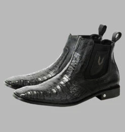 Vestigium Genuine Caiman Belly & Calf Ankle Dress Boot 14 Vestigium Genuine Caiman Belly & Calf Ankle Dress Boot -Fashion Formal Wear Store VGM 7BV0182 B 2 24233.1610992901