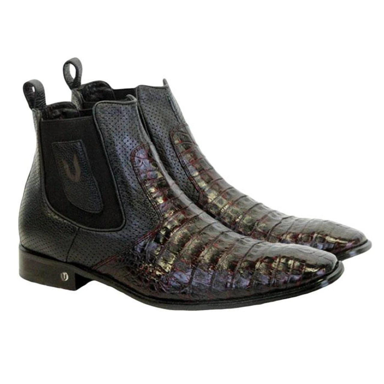 Vestigium Genuine Caiman Belly & Calf Ankle Dress Boot 9 Vestigium Genuine Caiman Belly & Calf Ankle Dress Boot - Image 7