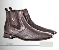 Vestigium Genuine Shark & Calf Ankle Dress Boot -Fashion Formal Wear Store VGM 7BV0193 colors br 91348.1520134662