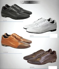 Vestigium Genuine Cat Shark & Calf Weekend Sneaker -Fashion Formal Wear Store VGM 7ZC0285 colors 28338.1519943872