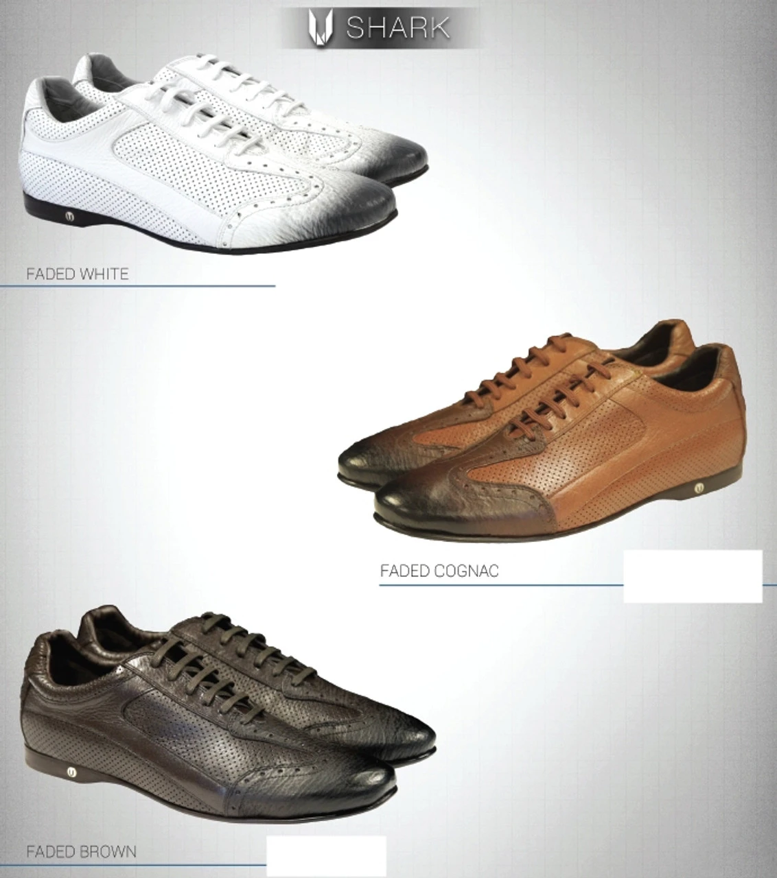 Vestigium Genuine Faded Tone Shark & Calf Weekend Sneaker 4 Vestigium Genuine Faded Tone Shark & Calf Weekend Sneaker - Image 2