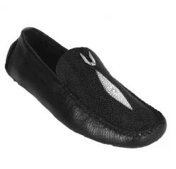 Vestigium Genuine Stingray & Calf Moc Driver Loafer - Diamond Rowstone