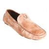 Vestigium Suede Leather Moc Driver Loafer - Antique Honey