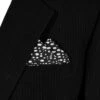 100% Cotton Pre-Folded Pocket Square Handkerchief Insert - White On Black Abstract Ovals 1 100% Cotton Pre-Folded Pocket Square Handkerchief Insert - White On Black Abstract Ovals -Fashion Formal Wear Store White Black Abstract Ovals A 69366.1684606072