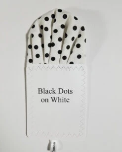 Black Polka Dots On White 100% Cotton Pre-Folded Pocket Square Handkerchief Insert 7 Black Polka Dots On White 100% Cotton Pre-Folded Pocket Square Handkerchief Insert -Fashion Formal Wear Store White Black Dots 3 31227.1680204223
