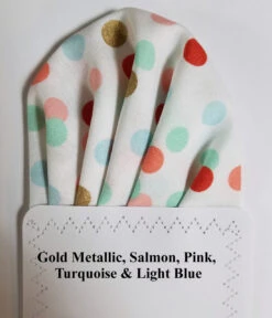 Multi-Colored Dots On White 100% Cotton Pre-Folded Pocket Square Handkerchief Insert 9 Multi-Colored Dots On White 100% Cotton Pre-Folded Pocket Square Handkerchief Insert -Fashion Formal Wear Store White MultiDots Fan 3 35766.1671913258