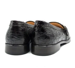 Zelli 100% Caiman Crocodile Italian Buckle Loafer - Dark Brown -Fashion Formal Wear Store ZEL 11 593 BR 3 13136.1675194477