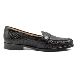 Zelli 100% Caiman Crocodile Italian Buckle Loafer - Dark Brown -Fashion Formal Wear Store ZEL 11 593 BR 5 60434.1675194544