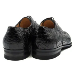 Zelli 100% Caiman Crocodile Italian Lace Up Cap Toe - Black 13 Zelli 100% Caiman Crocodile Italian Lace Up Cap Toe - Black -Fashion Formal Wear Store ZEL 21 532 B 4 94502.1675198357