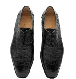Zelli 100% Caiman Crocodile Italian Lace Up Cap Toe - Black 11 Zelli 100% Caiman Crocodile Italian Lace Up Cap Toe - Black -Fashion Formal Wear Store ZEL 21 532 B 6 84750.1675198357