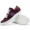 Zelli 100% Genuine Python & Suede Sneaker - Bordeaux -Fashion Formal Wear Store ZEL 66 100 BGD 12394.1677189431