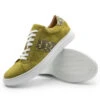 Zelli 100% Genuine Python & Suede Sneaker - Chartreus Green -Fashion Formal Wear Store ZEL 66 100 GR 04771.1677189482