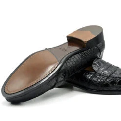Zelli 100% Caiman Crocodile Italian Penny Loafer - Black 12 Zelli 100% Caiman Crocodile Italian Penny Loafer - Black -Fashion Formal Wear Store ZEL CRC 11 119 B 5 53474.1675107294