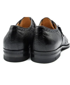 Zelli Italian 100% Genuine Ostrich Quill Monk Strap Dress Shoe -Fashion Formal Wear Store ZEL LHT 53 504 b 2 17247.1676663952