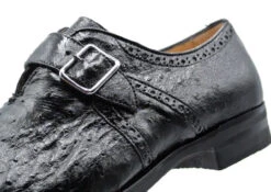 Zelli Italian 100% Genuine Ostrich Quill Monk Strap Dress Shoe -Fashion Formal Wear Store ZEL LHT 53 504 b 3 72959.1676663953