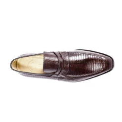 Zelli 100% Genuine Lizard Long Toe Loafer Shoe - Brown -Fashion Formal Wear Store ZEL LZ 14 589 3 95550.1519771639