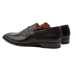 Zelli 100% Genuine Lizard Long Toe Loafer Shoe - Brown -Fashion Formal Wear Store ZEL LZ 14 589 A 4 83909.1676915990