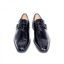Zelli 100% Genuine Lizard Monk Strap Italian Dress Shoe -Fashion Formal Wear Store ZEL LZ 54 505 B 3 47023.1519761563