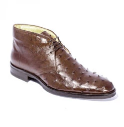 Zelli 100% Genuine Ostrich Quill Ankle Tie Chukka Boot -Fashion Formal Wear Store ZEL OST 43 594 64987.1676658200