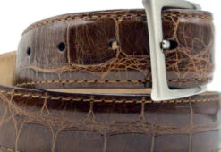 Zelli Genuine Alligator Dress Belt -Fashion Formal Wear Store ZELB AL 70 100 CG 2 81798.1677176266