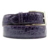 Zelli Genuine Alligator Dress Belt - Purple