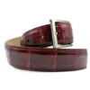 Zelli Genuine Alligator Dress Belt - Red -Fashion Formal Wear Store ZELB AL 70 100 R 70052.1677179579