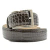 Zelli Genuine Alligator Dress Belt - Taupe Brown -Fashion Formal Wear Store ZELB AL 70 100 TPE 23939.1677180937