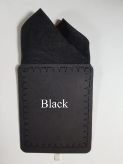 100% Linen Pre-Folded Pocket Square Handkerchief Insert - Black 2 Point -Fashion Formal Wear Store black linen ebay 45417.1682361376
