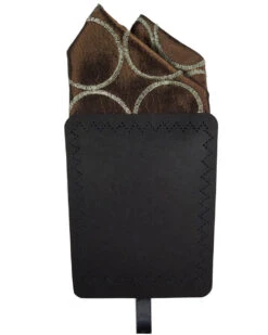 100% Silk Bronze Stitch Circles Pre-Folded Pocket Square Insert -Fashion Formal Wear Store bronze Circle2 20026.1668811766