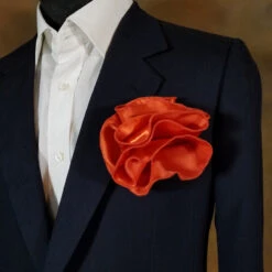 Antonio Ricci 2-in-1 Pouf Round Pocket Square - Copper Tone Orange 9 Antonio Ricci 2-in-1 Pouf Round Pocket Square - Copper Tone Orange -Fashion Formal Wear Store copper 2 45481.1671221294