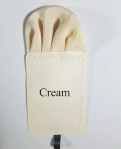 Cream 100% Silk Charmeuse Pre-Folded Pocket Square Insert 12 Cream 100% Silk Charmeuse Pre-Folded Pocket Square Insert -Fashion Formal Wear Store cream ebay 59698.1667334272