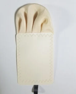 Cream 100% Silk Charmeuse Pre-Folded Pocket Square Insert 11 Cream 100% Silk Charmeuse Pre-Folded Pocket Square Insert -Fashion Formal Wear Store cream3 27450.1667334272