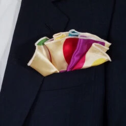 Antonio Ricci 2-in-1 Pouf Round Pocket Square - Large Polka Dots On Cream 16 Antonio Ricci 2-in-1 Pouf Round Pocket Square - Large Polka Dots On Cream -Fashion Formal Wear Store crpolkaa a 78266.1644526167