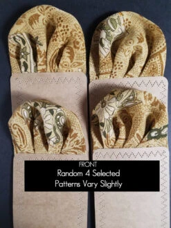 Silk Blend Pre-Folded Fan Design Pocket Square Insert - Gold & Brown -Fashion Formal Wear Store goldrayon silk7 28249.1646153648