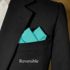 Jade 100% Cotton Pre-Folded Pocket Square Handkerchief Insert - 2 Point -Fashion Formal Wear Store jade 4 53854.1680205452