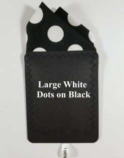 Large White Dots On Black 100% Cotton Pre-Folded Pocket Square Handkerchief Insert - 2 Point -Fashion Formal Wear Store large dot ebay 64632.1660248652