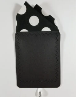 Large White Dots On Black 100% Cotton Pre-Folded Pocket Square Handkerchief Insert - 2 Point -Fashion Formal Wear Store large dot2 05000.1660248652