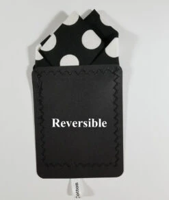 Large White Dots On Black 100% Cotton Pre-Folded Pocket Square Handkerchief Insert - 2 Point -Fashion Formal Wear Store large dot4 89701.1660248652