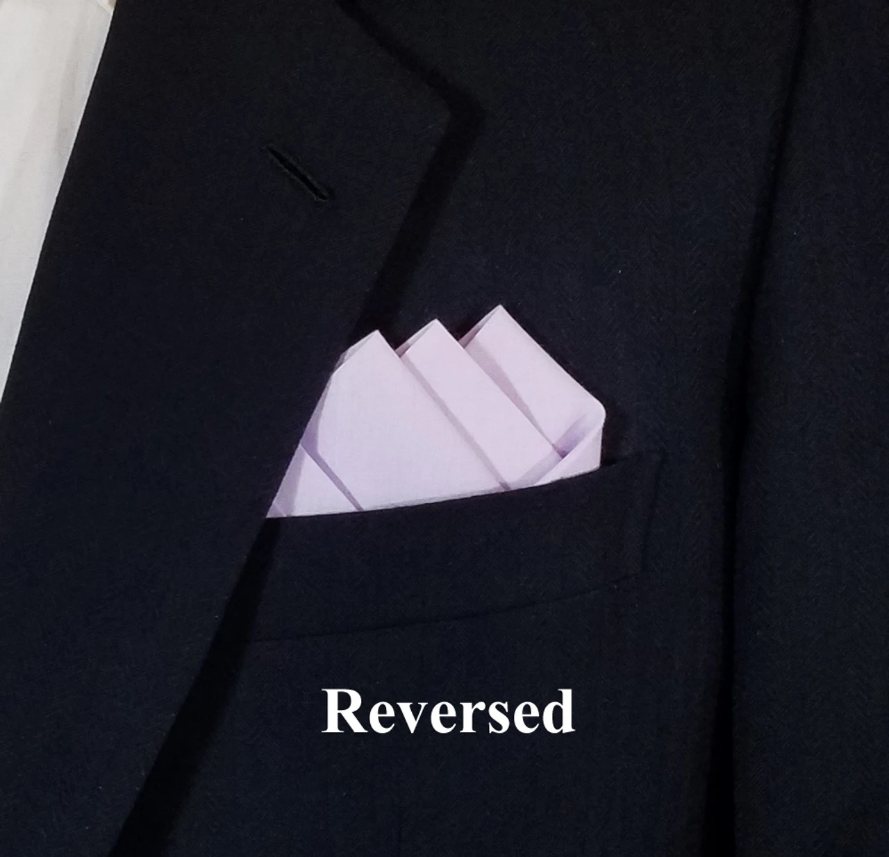 Lavender 100% Cotton Pre-Folded Pocket Square Handkerchief Insert 5 Lavender 100% Cotton Pre-Folded Pocket Square Handkerchief Insert - Image 3