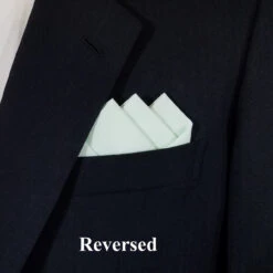 Mint Green 100% Cotton Pre-Folded Pocket Square Handkerchief Insert 9 Mint Green 100% Cotton Pre-Folded Pocket Square Handkerchief Insert -Fashion Formal Wear Store mint 3 52055.1652978946