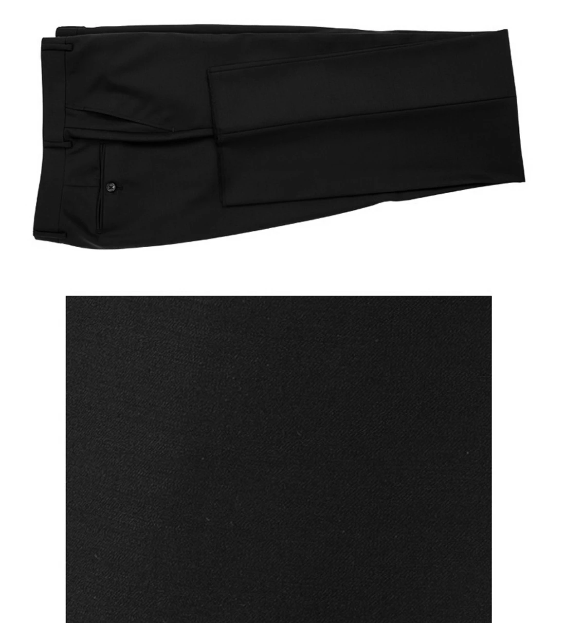 Tiglio Modern Fit Italian Wool Suit - Black 4 Tiglio Modern Fit Italian Wool Suit - Black - Image 2