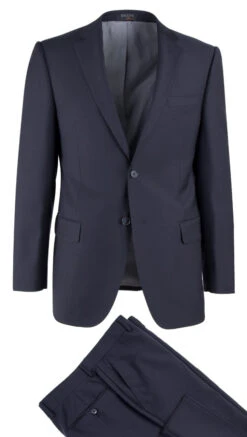 Tiglio Modern Fit Italian Wool Suit - Navy